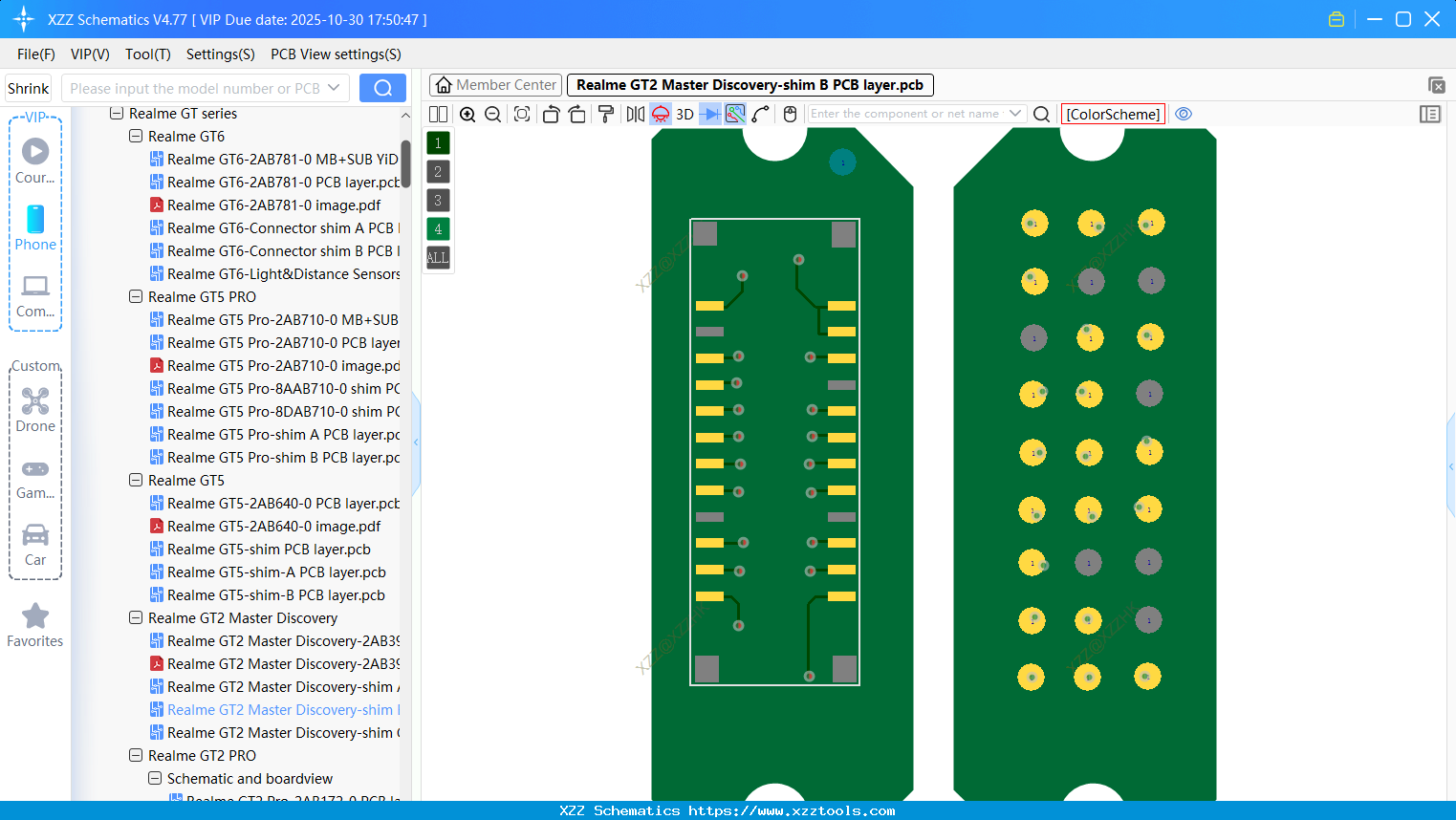 Realme GT2 Master Discovery-shim B PCB Layer